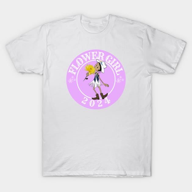 Flower Girl 2024 T-Shirt by AuburnQuailart